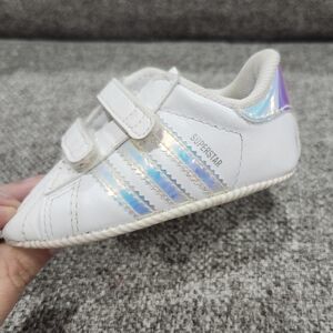 Adidas Irredescent Superstar Cribshoe Infant Size 2K